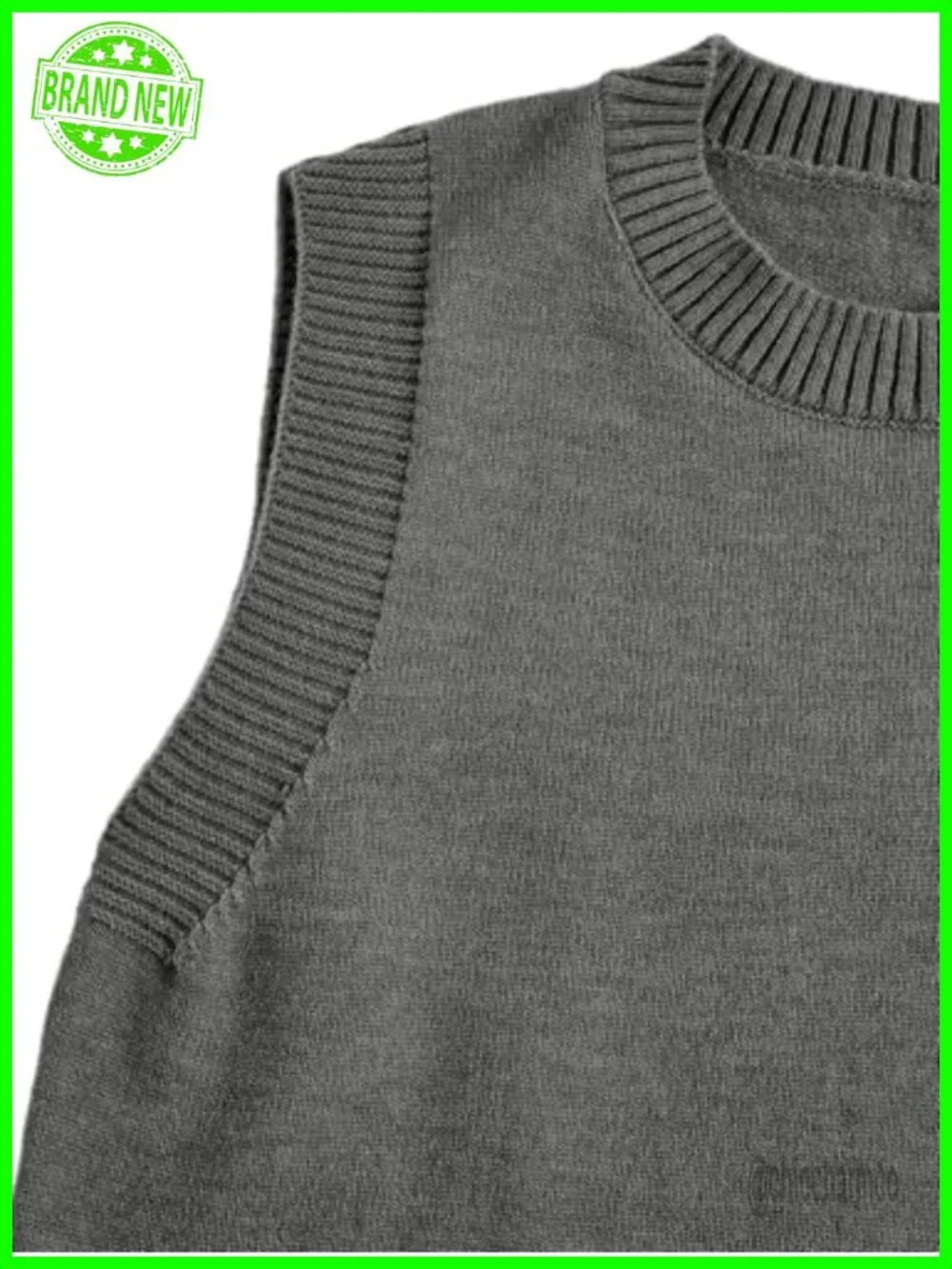 Sleeveless Sweater Vest - High Low Hem, Ribbed, Knit, Side Slit